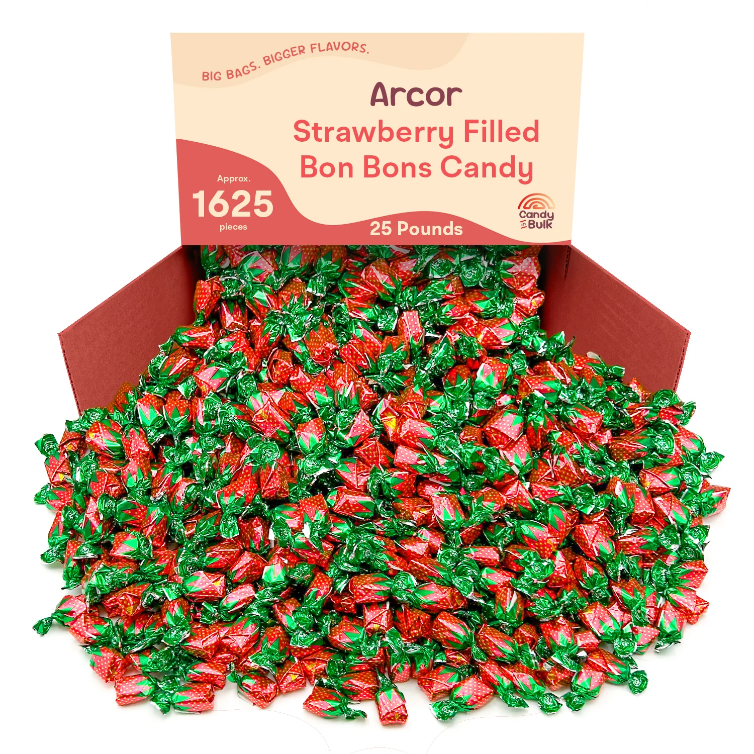 Arcor Strawberry Filled Bon Bons Hard Candy – Bulk Value Bag - Image 4