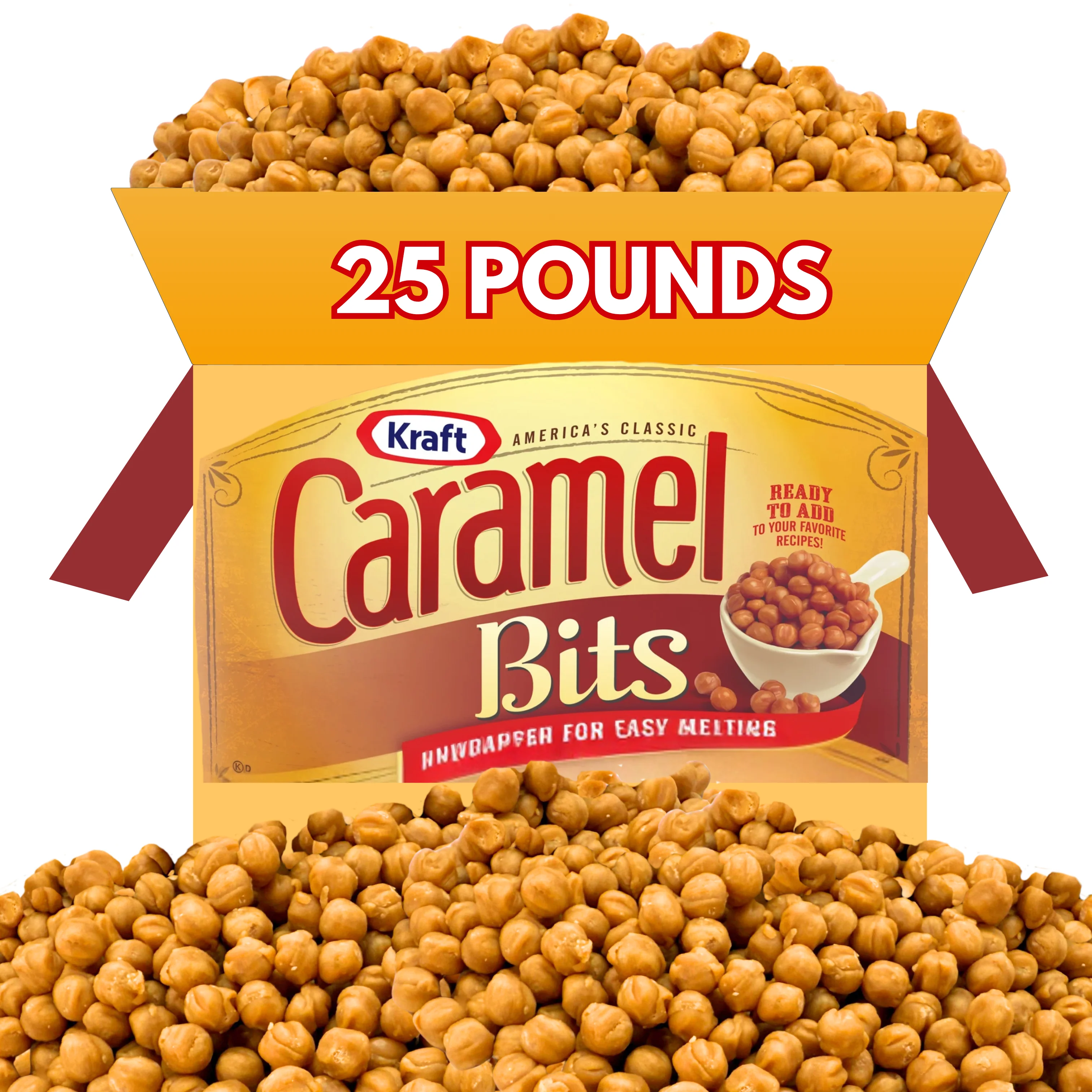 Kraft Caramel Bits, Unwrapped for Easy Melting – Bulk Value Bag - Image 5